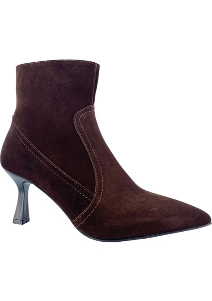 2660 Hakiki Deri Ince Topuklu Kadın Bot fiyatları