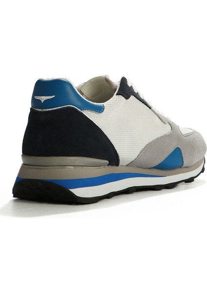 Beyaz - Mavi - Gri Erkek Sneaker Wen 3163 Low M modelleri