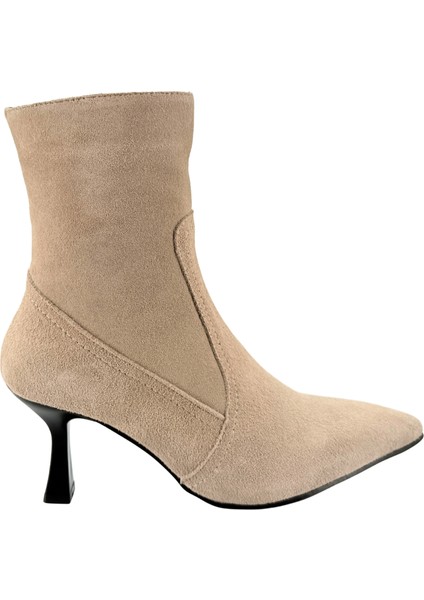 2660 Hakiki Deri Ince Topuklu Kadın Bot