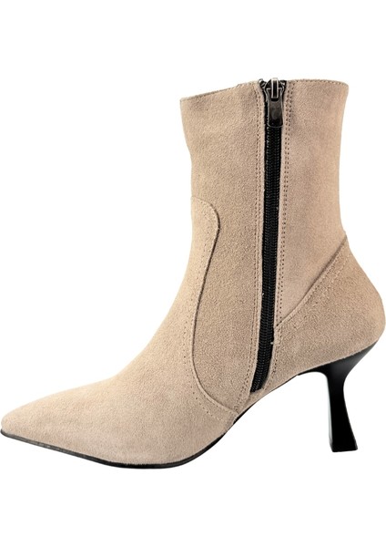 2660 Hakiki Deri Ince Topuklu Kadın Bot fırsatları