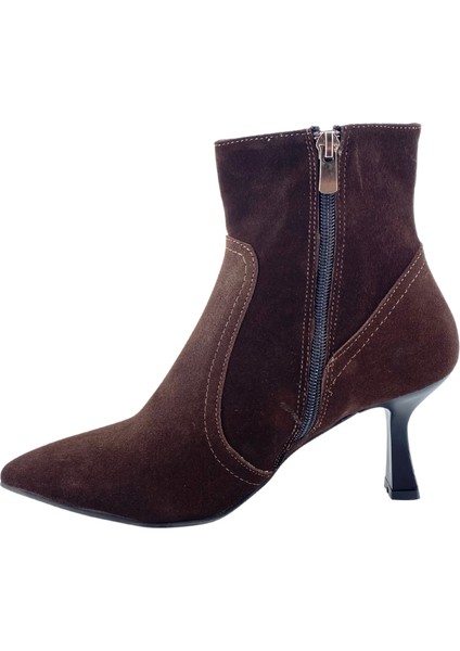 2660 Hakiki Deri Ince Topuklu Kadın Bot fırsatları