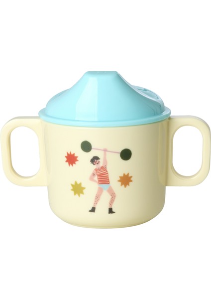 Melamin Çocuk Kapaklı Bardak - Mint Lunapark