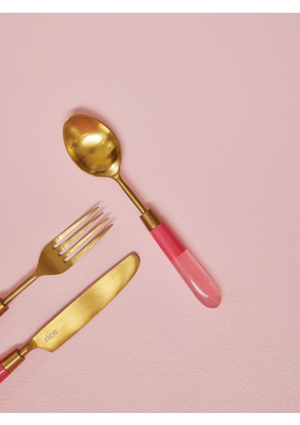 Paslanmaz Çelik Kaşık - Pembe fiyatları