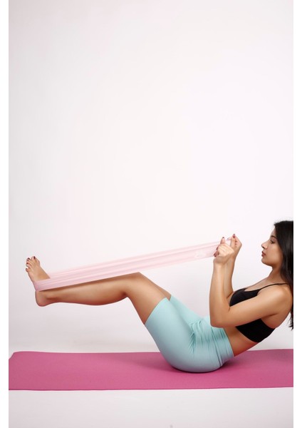 Kahverengi 3'lü Pilates Bandı Seti, Esneklik ve Güç Kazandırıcı Antrenman Ekipmanı modelleri