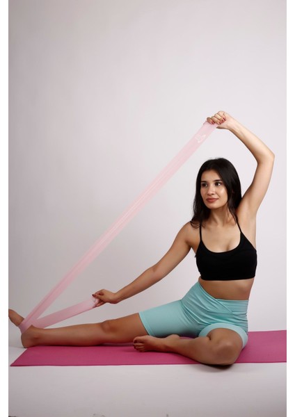 Kahverengi 3'lü Pilates Bandı Seti, Esneklik ve Güç Kazandırıcı Antrenman Ekipmanı fırsatları