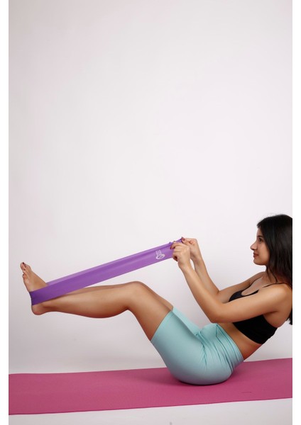 Kahverengi 3'lü Pilates Bandı Seti, Esneklik ve Güç Kazandırıcı Antrenman Ekipmanı indirimleri