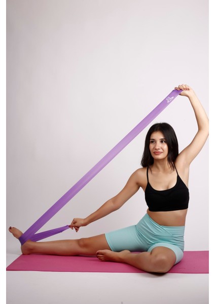 Kahverengi 3'lü Pilates Bandı Seti, Esneklik ve Güç Kazandırıcı Antrenman Ekipmanı