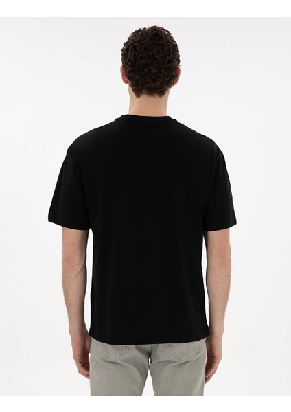 Siyah Comfort Fit Basic Tişört indirimleri