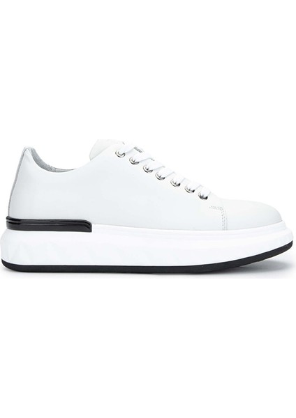 Lacivert Erkek Deri Sneaker 381 19669 Erk Ayk Y24