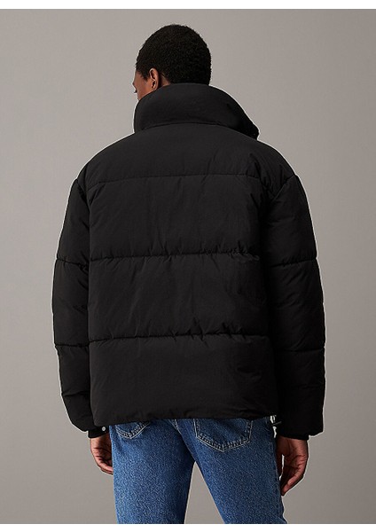 Chenılle Puffer Dik Yaka Siyah Erkek Mont J30J326101BEH fırsatları