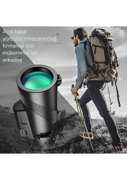 80X100 Taşınabilir Monoküler Dürbün Teleskop Uzun Menzilli Tek Göz Dürbün Avcılık Spor Kamp modelleri