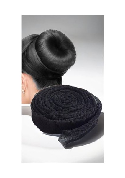 Saç Topuz Süngeri Siyah 10 Metre Forero Design