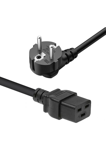 Dikdörtgen Girişli 1.8 Metre C19 Power Kablo