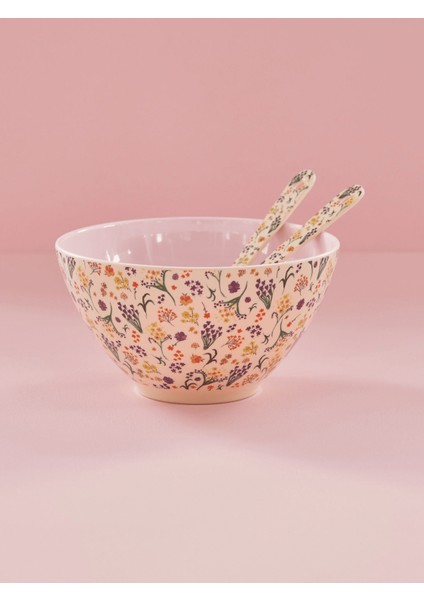 Melamin Salata Kaşığı - Çiçek modelleri