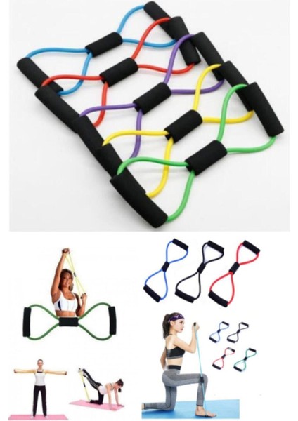 Siyah Pilates ve Jimnastik Direnç Lastiği, Egzersiz ve Yoga Için Ideal modelleri