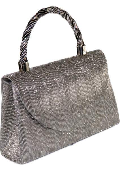 Lazer Kumaş. Platin Abiye Çanta. Taşlı Kadın Abiye Çanta. Abiye Çanta Metalik. Gri El Düğün Çantası modelleri