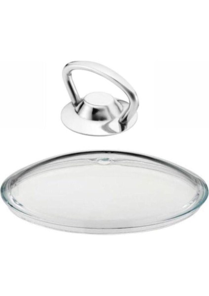 16 cm Cam Kapak ve Metal Tepe, Şık ve Dayanıklı Mutfak Aksesuarı