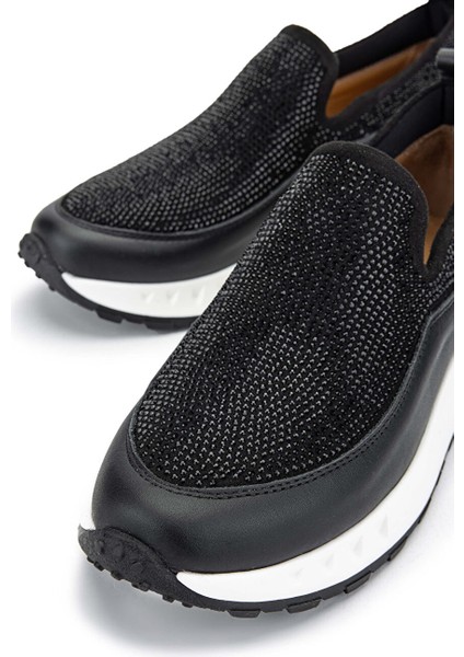 Siyah Kadın Deri Sneaker 775 Y-4064 Bn Ayk Y24 fırsatları