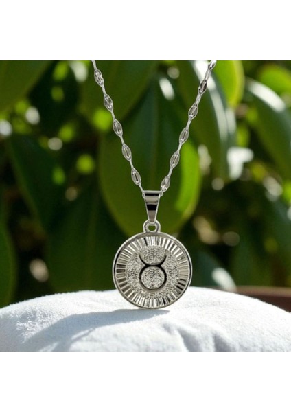 Kadın Çelik Burç Kolye