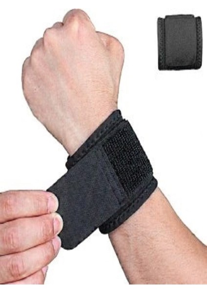 Siyah Medikal Bilek Ateli ve Destek Bileklik, Güçlü ve Rahat Kullanım
