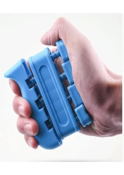 El Parmak Güçlendirme Seti, Egzersiz ve Eğitim Aracı (Mavi)