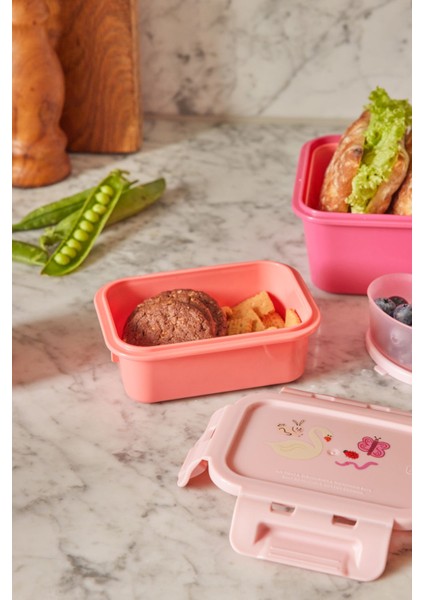 Plastik Small Lunchbox - Pembe Vahşi Yaşam fiyatları