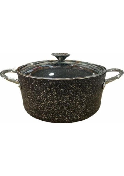 Indüksiyon Uyumlu, Granit Yüzey, 22 cm Derin Tencere, Şık ve Dayanıklı Siyah Renk fiyatları