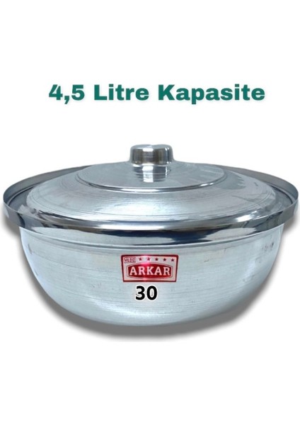 Alüminyum 4,75 Litre, 30 cm Helvane Tencere, Dayanıklı ve Şık Mutfak Gereci