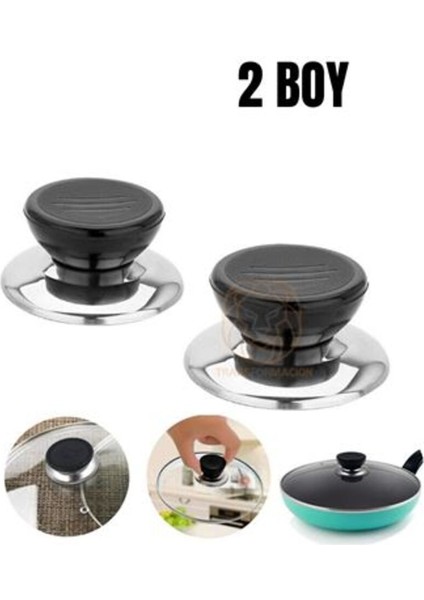 Çok Renkli Tencere ve Tava Kapağı Tutucu, 2 Boy, Pratik ve Şık Kullanım