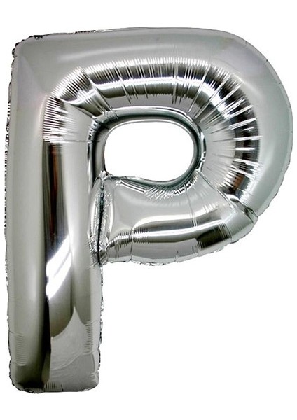 Gümüş Rengi Folyo Harf Balon 1 Metre
