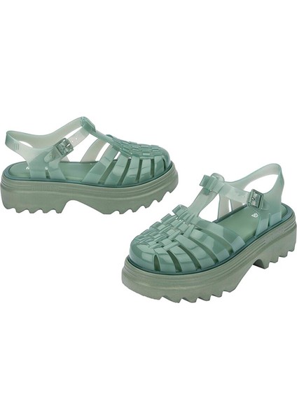 Yeşil Kadın Sandalet 35818AX284 fırsatları