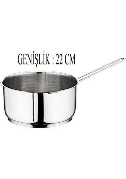 Gri 22 cm Çelik Kaçerola Sütlük ve Sosluk Seti modelleri