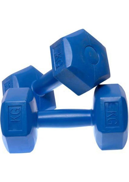 Mavi 1 kg Dambıl Seti, Hafif ve Dayanıklı Spor Ekipmanı