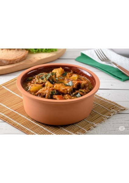 Kahverengi Sırlı Yayvan Güveç, Şık ve Dayanıklı Pişirme Kabı modelleri