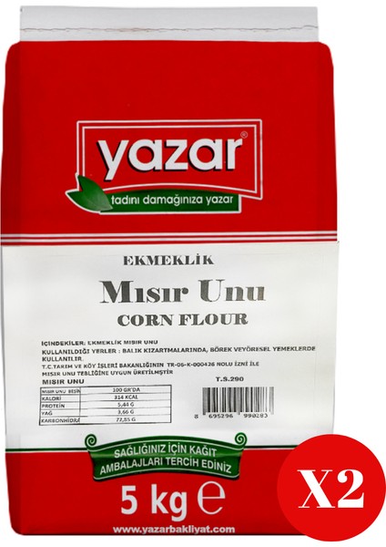 Ekmeklık (Karadeniz) Mısır Unu 5 kg x 2 Paket