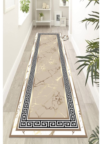 Kaymaz Taban Yıkanabilir Dijital Baskılı Halı Yolluk Mutfak Halısı