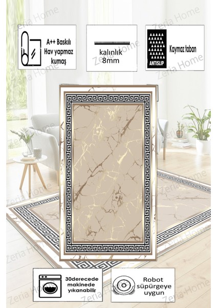 Kaymaz Taban Yıkanabilir Dijital Baskılı Halı Yolluk Mutfak Halısı modelleri