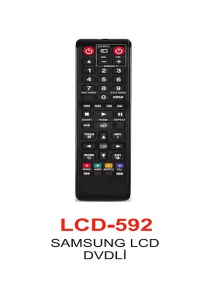 Samsung LCD DVD Tv Kumandası - LCD 592