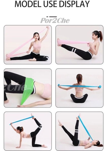 Mor Pilates Bandı 150X7,5 Cm, Jimnastik ve Egzersiz Için Dayanıklı Lastik, 1 Adet modelleri