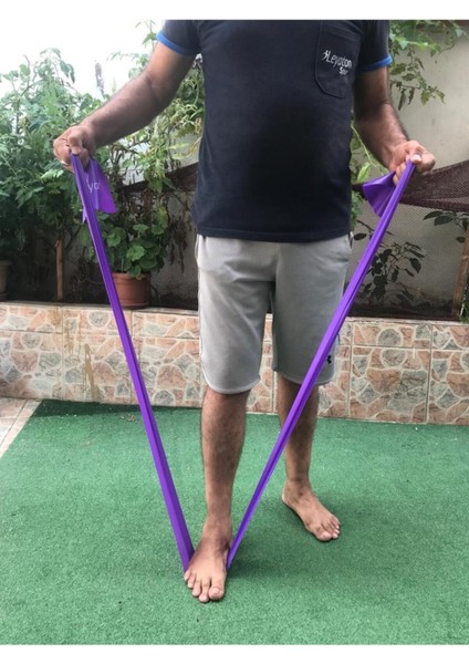 Mor Pilates Bandı 150X7,5 Cm, Jimnastik ve Egzersiz Için Dayanıklı Lastik, 1 Adet fırsatları