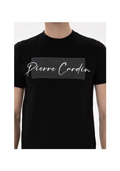 Siyah Erkek Slim Fit T-Shirt Varna