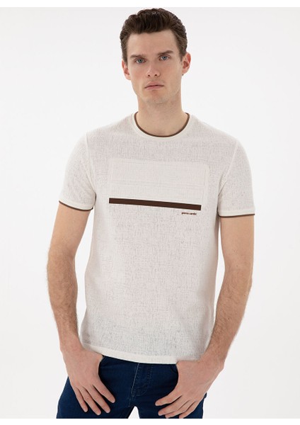 Ekru Erkek Slim Fit T-Shirt Kıko modelleri