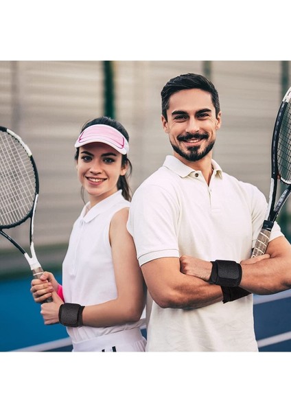 Elastik Bilek Bandı, Spor ve Günlük Kullanım, Ayarlanabilir, Siyah
