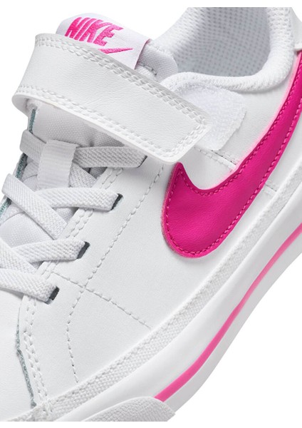 Beyaz Kız Çocuk Yürüyüş Ayakkabısı DA5381-124-NIKE Court Legacy (Psv) modelleri
