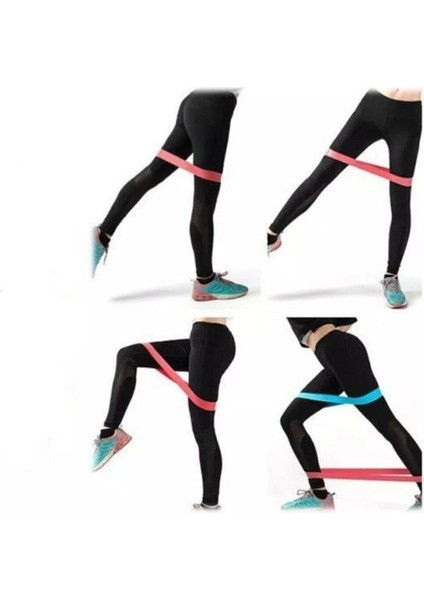 Mavi 2'li Dirençli Çalışma Lastiği, Pilates ve Squat Egzersizi Için Ideal fiyatları