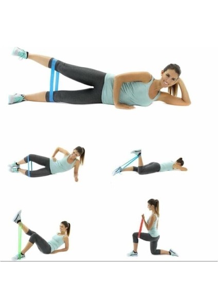 Mavi 2'li Dirençli Çalışma Lastiği, Pilates ve Squat Egzersizi Için Ideal indirimleri