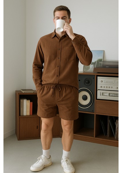 Rafael Erkek Oversize Şort Takım