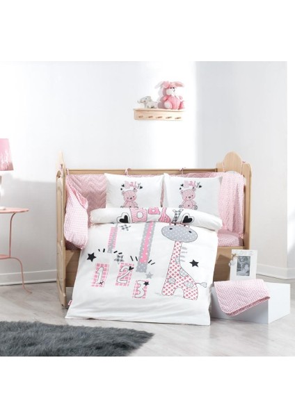Buddy Pembe Poplin Bebek Nev Takımı