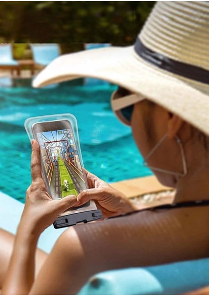 Tüm Telefonlara Uyumlu Su Geçirmez Deniz Havuz Altı Askılı Telefon Kılıfı indirimleri