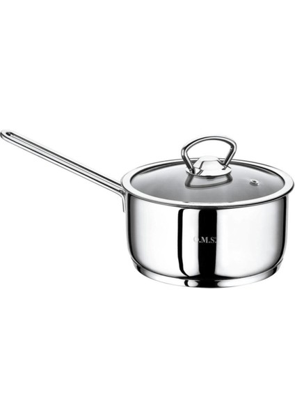 Beyaz Mini Tek Kulplu Basık Tencere 16X5 Cm, Şık ve Kullanışlı Mutfak Gereci